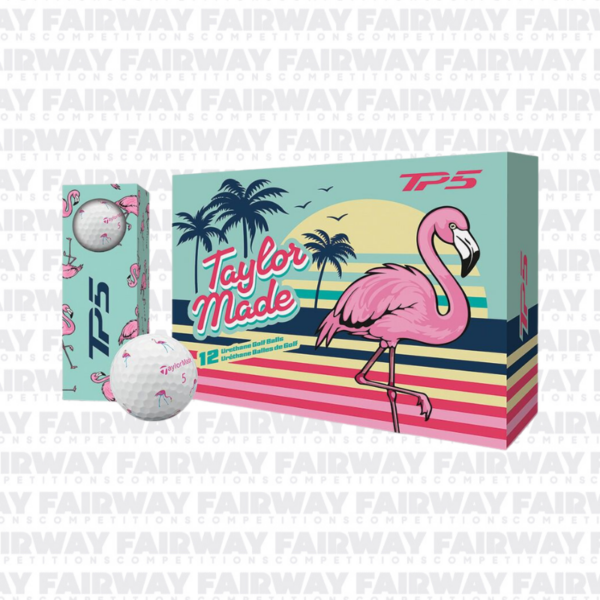 WIN 2 Dozen Taylormade TP5 pix Flamingo Golf Balls!