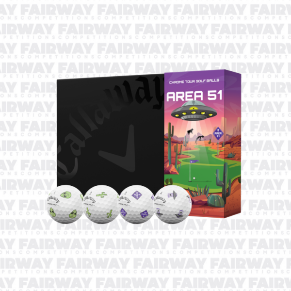 WIN 2 Dozen Callaway Limited Edition Chrome Tour Area 51 Balls!
