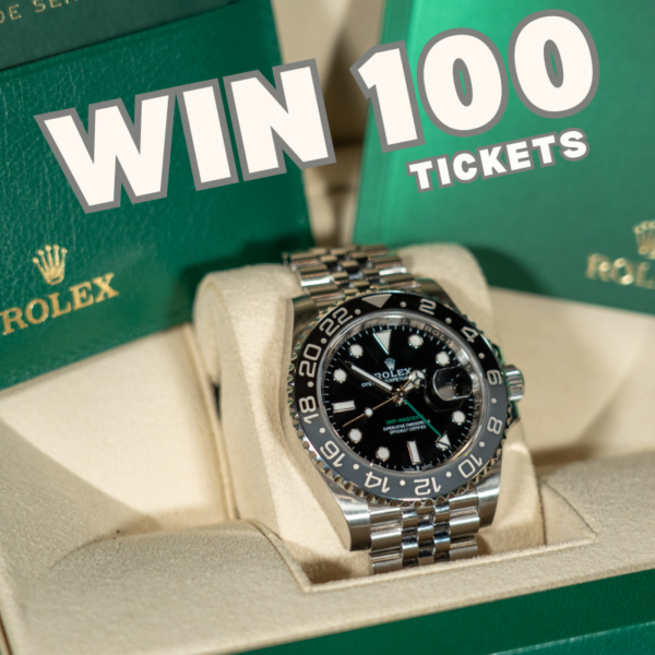 100 Tickets for the Rolex GMT Master II “Bruce Wayne” worth £199!