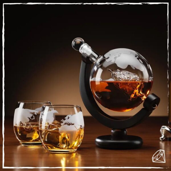 WIN A Menkind Connoisseur Creations Ship-In-Globe Decanter Set!