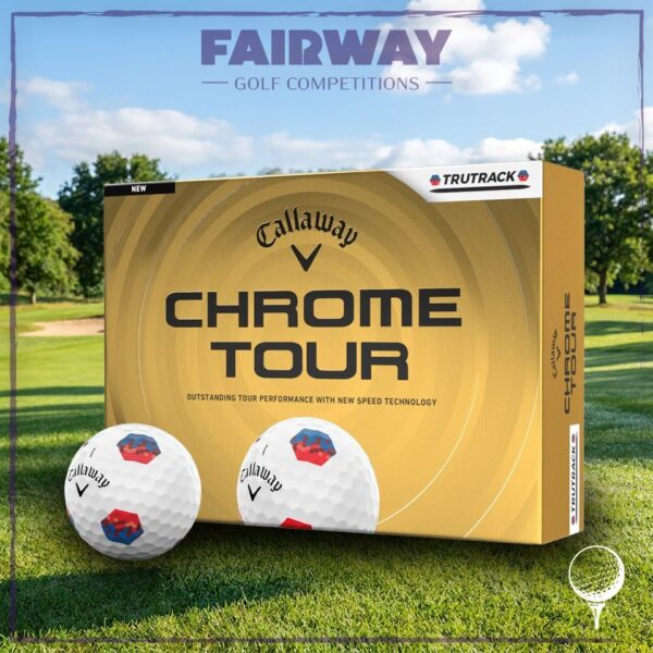 WIN 1 Dozen Callaway Chrome Tour TruTrack Golf Balls!