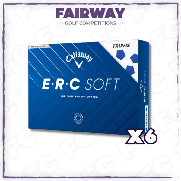 WIN 6 dozen Callaway Erc Soft Truvis Blue Golf Balls 2025!