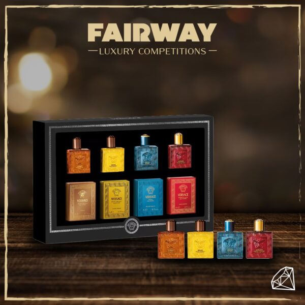 WIN a Versace Pour Homme Miniature Fragrance Gift Set!