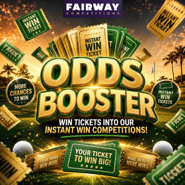 INSTANT ODDS BOOSTER! WIN BIG TICKETS INTO THE BIGGEST COMPS!