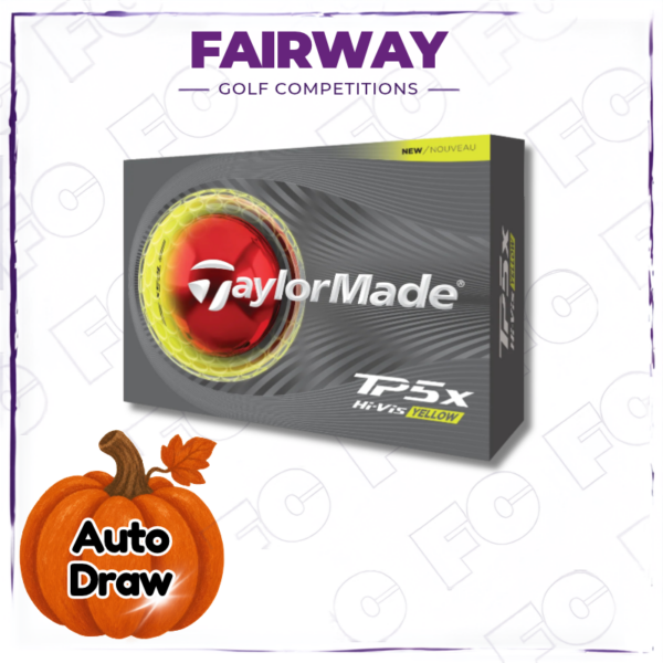 WIN 1 Dozen Taylormade 2026 Yellow TP5x Golf Balls! – AUTO DRAW