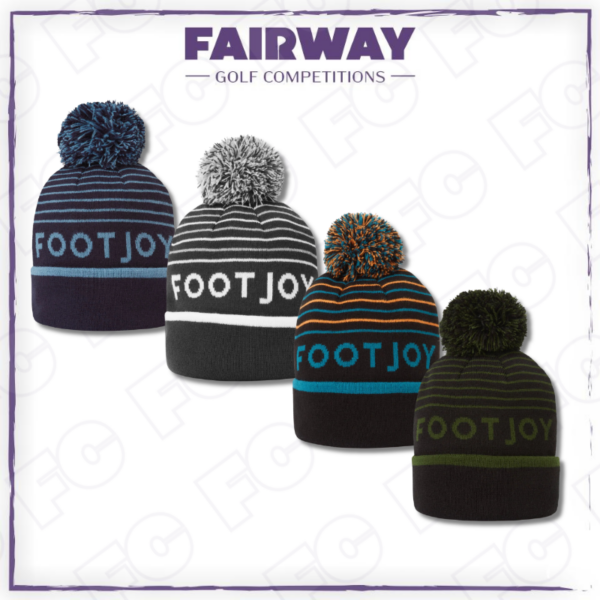 WIN a Footjoy Striped Bobble Golf Beanie Hat of choice!